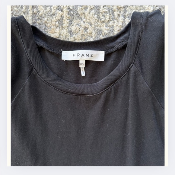 Black “Frame” Summer Tee — Size M - Picture 5 of 5